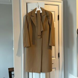 Belted wool coat